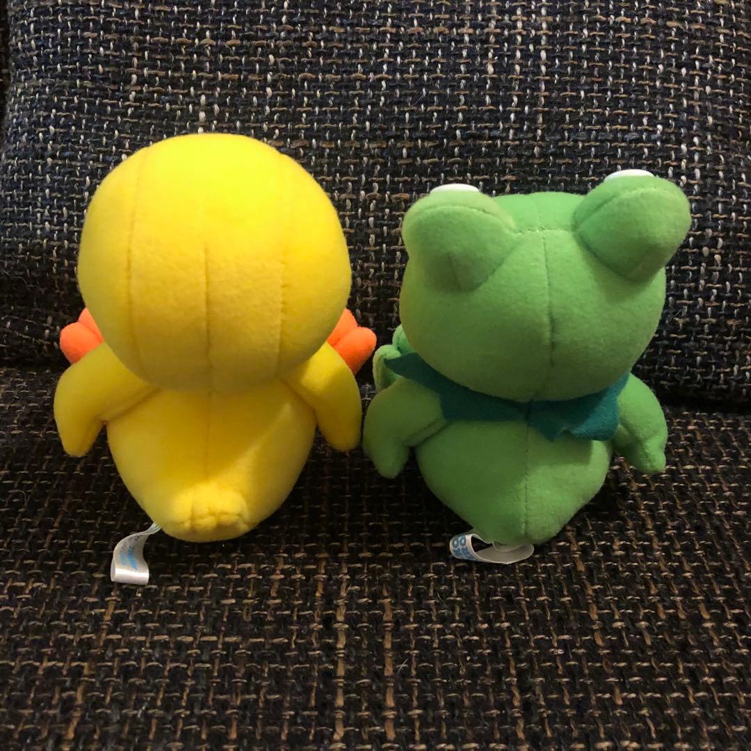 セット　ガーコとケロタン　ぬいぐるみ　レトロ　アヒル　カエル