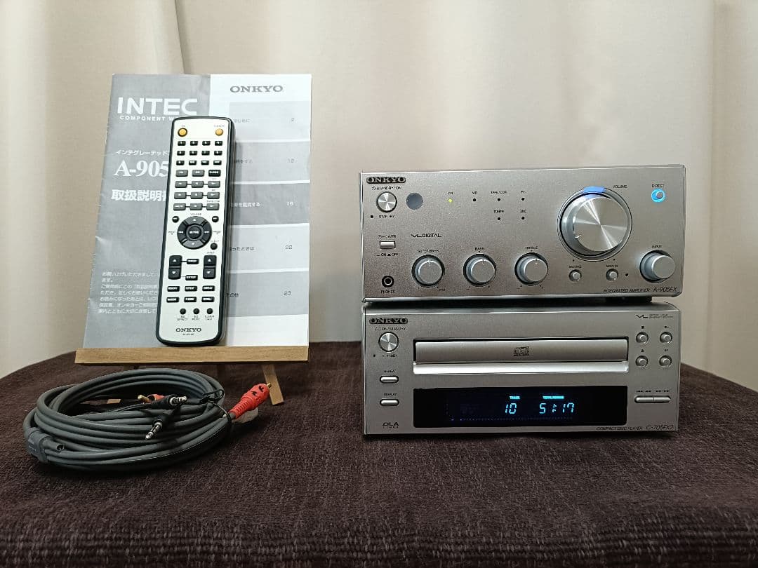 ONKYO A-905FX ,C-705FX2 ,純正リモコン セット　完動品