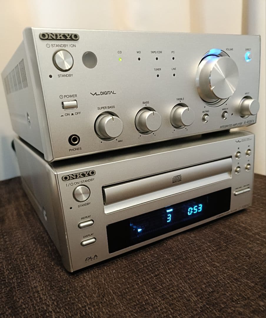 ONKYO A-905FX ,C-705FX2 ,純正リモコン セット　完動品