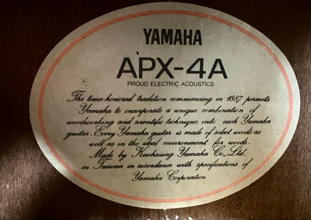◆YAMAHA ヤマハ◆エレアコ APX-4A アコースティックギター ケース付