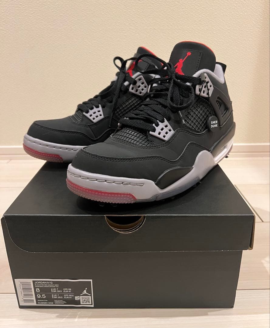 Nike エアジョーダン4 Golf Bred 26.0cm 良品