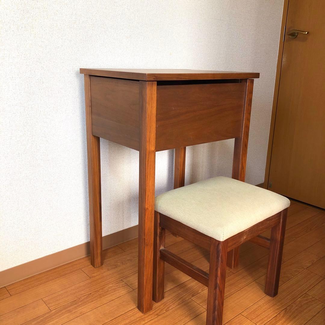 廃盤 無印良品 ドレッサー デスク スツール ミラー 鏡 化粧台