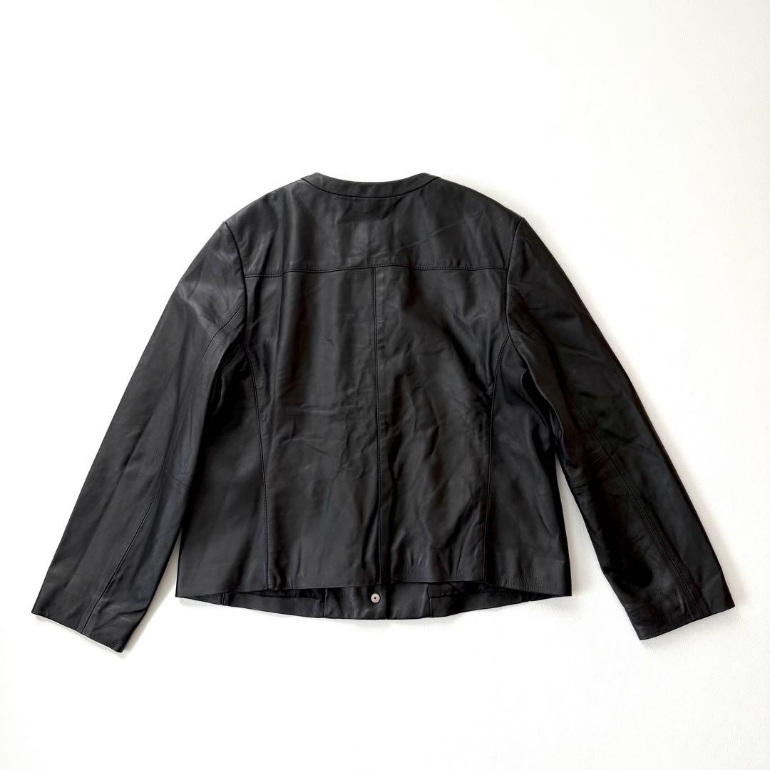 未使用に近い✨サイズ44✨23区 中村アン着用　ラムレザージャケット　黒　希少