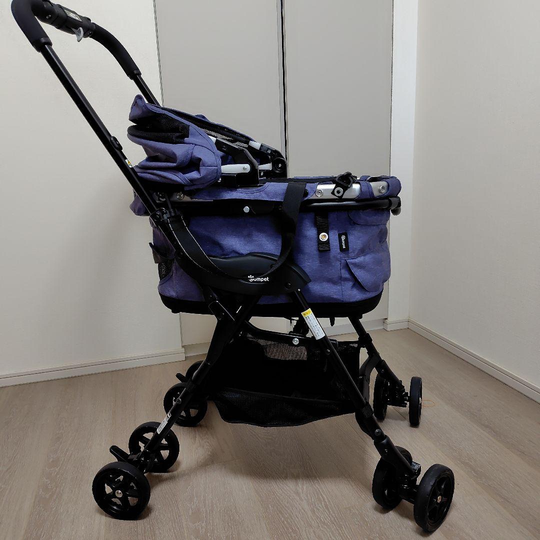 【コムペット公認】compet ミリミリEG |ペットカート　ネイビーブルー