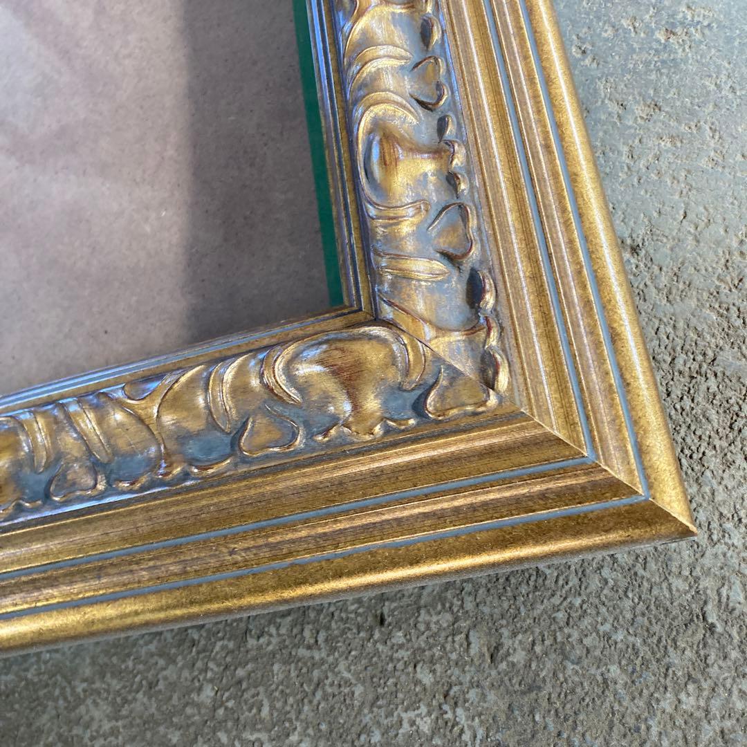 き*ん様 ※規格外サイズ F25に近い 油彩額縁 ゴールドフレーム