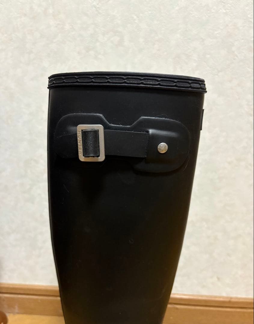 【極美品】HUNTER ロングブーツ ブラック 23~23.5 ナップサック&箱
