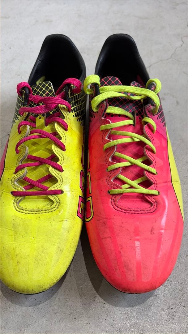 PUMA EVOSPEED イエロー/ピンク スパイク