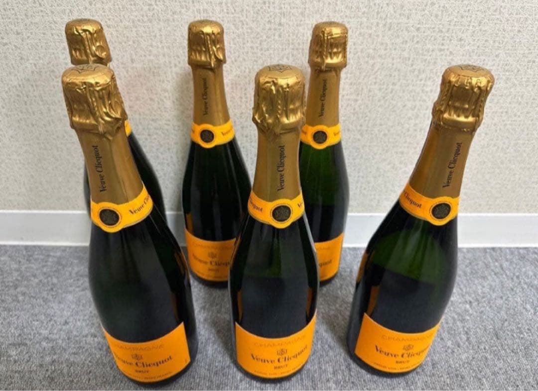 ヴーヴ・クリコ シャンパン 6本セット　イエローラベル　750ml