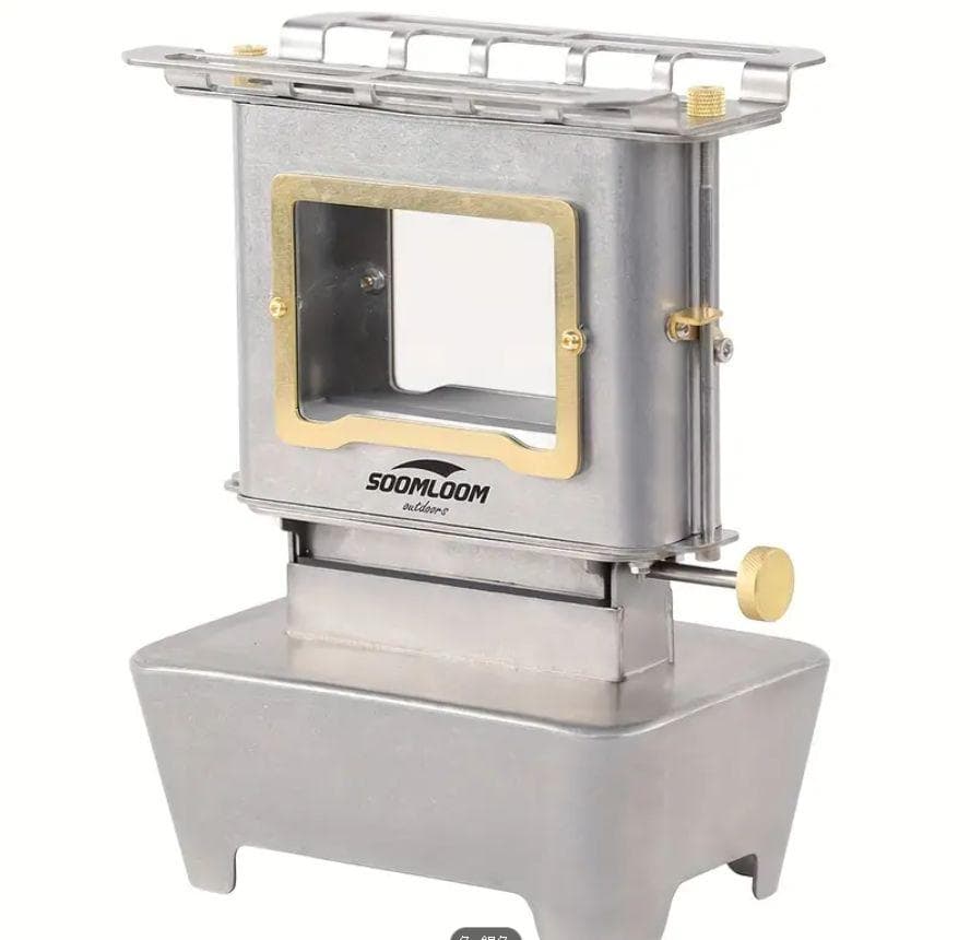 0204 アイロンストーブ FLAMENCO 銀 灯油対応 コンパクトストーブ