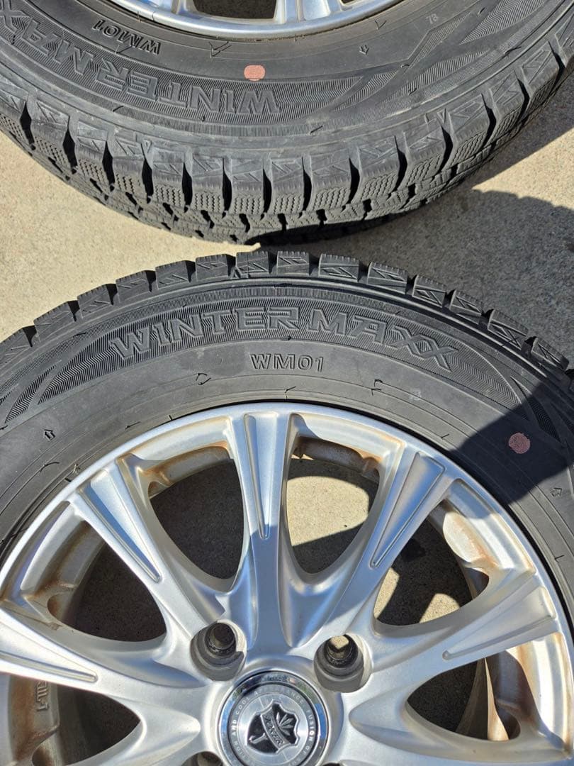 145/80R13 スタッドレス 4本 ダンロップ アルミホイール付き