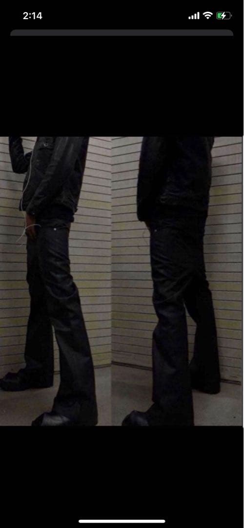 懺*悔様 goar.archive strapped oil pants S