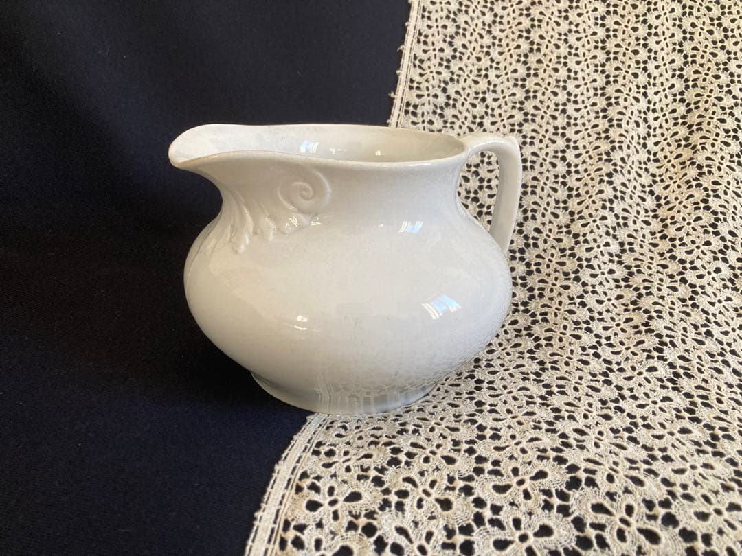 フランスアンティーク ショワジールロワ窯 レリーフ 大きめピッチャー