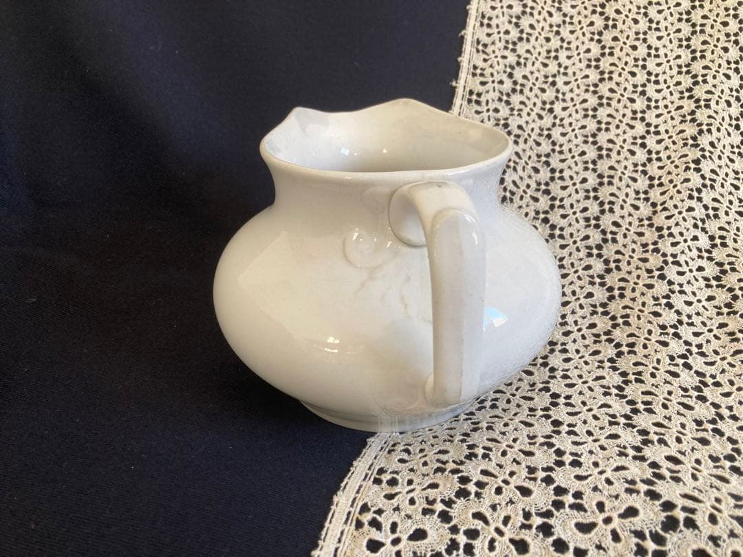 フランスアンティーク ショワジールロワ窯 レリーフ 大きめピッチャー