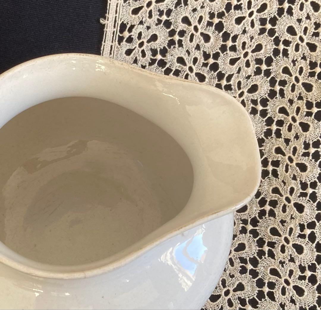 フランスアンティーク ショワジールロワ窯 レリーフ 大きめピッチャー