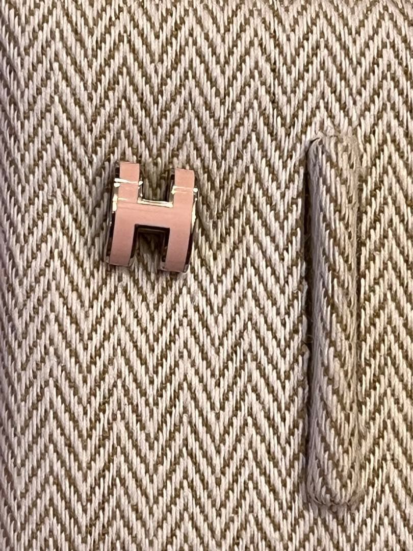 エルメス　ポップアッシュミニ　ローズドラジェ　×シルバー　ピアス(片耳)