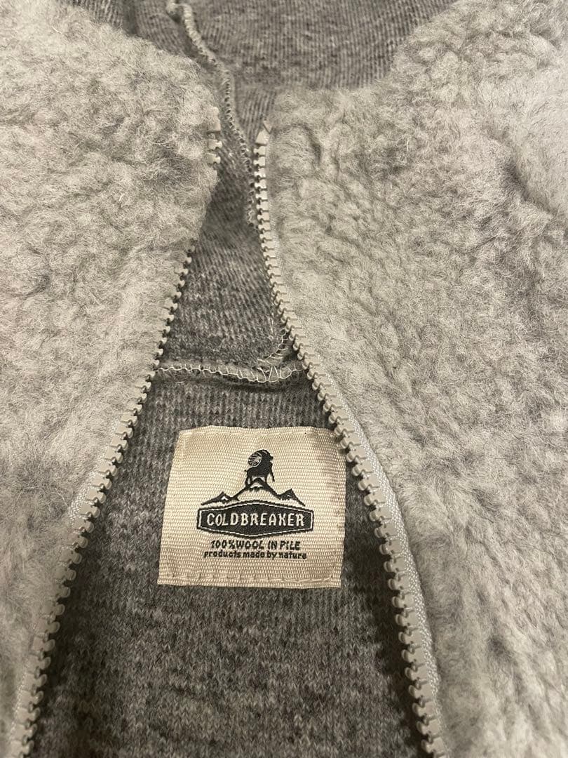 値下げCOLD BREAKER/コールドブレーカー別注HOODY 2フードグレー