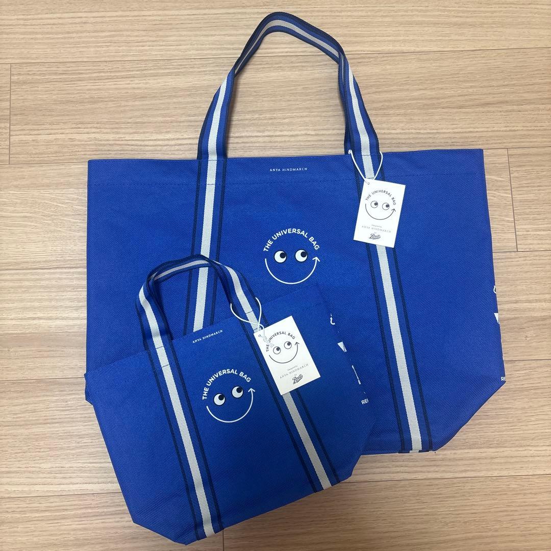 ぺ*︎様 アニヤハインドマーチ　エコバッグ　ユニバーサルバッグ　大小2点セット