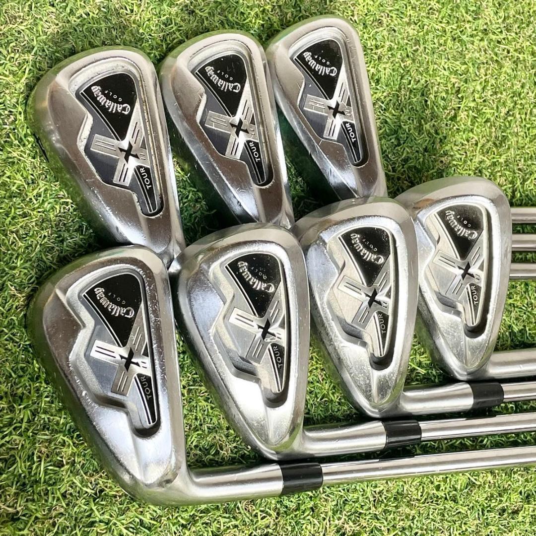 【貴重なレフティ】キャロウェイ X TOUR アイアンセット 7本 S 左 良品