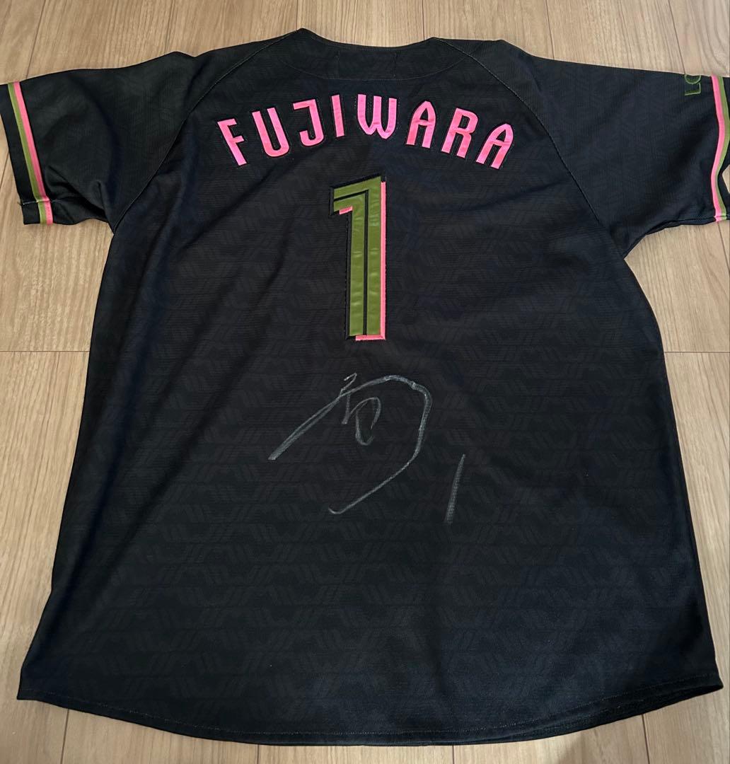 藤原恭大　サイン入り　ブラックサマーユニフォーム　Mサイズ