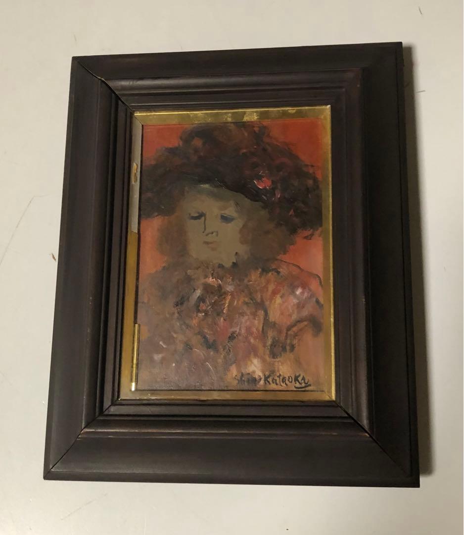 ⬛️ 稀少！　貴重！　レア！⬛️ 片岡真太郎　「少女」！⬛️ 個展 当時もの！⬛️