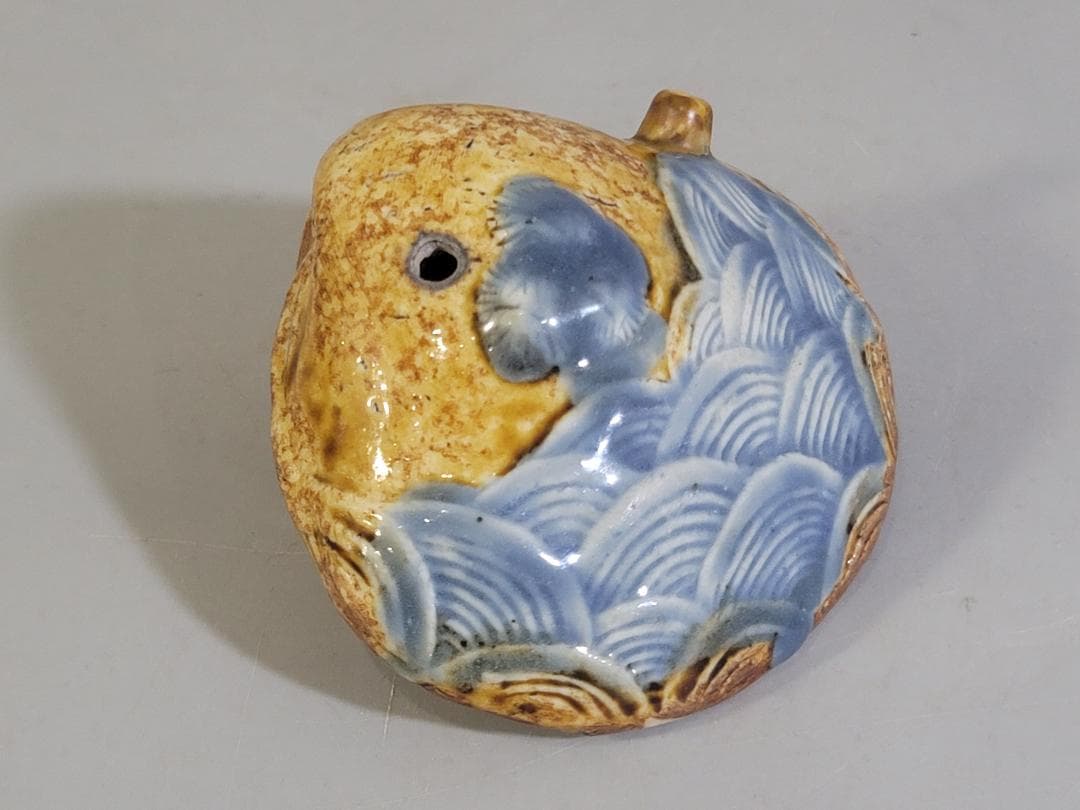 古平戸 貝 青海波紋 水滴 DT355