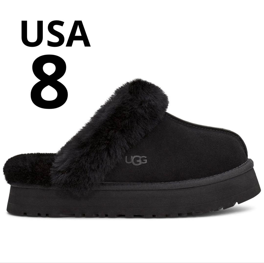 UGG アグ ディスケット ブラック 25cm USA8サイズ
