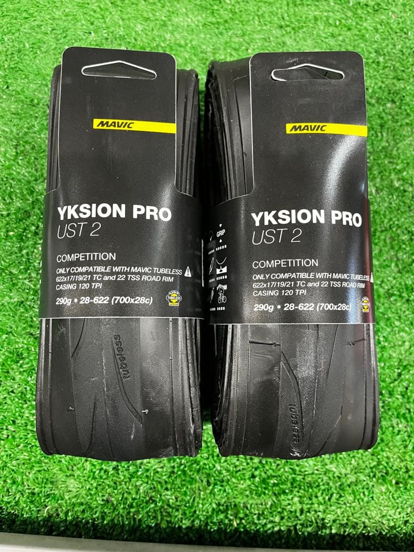 MAVIC YKSION PRO UST 2 タイヤ 700x28C2本セット