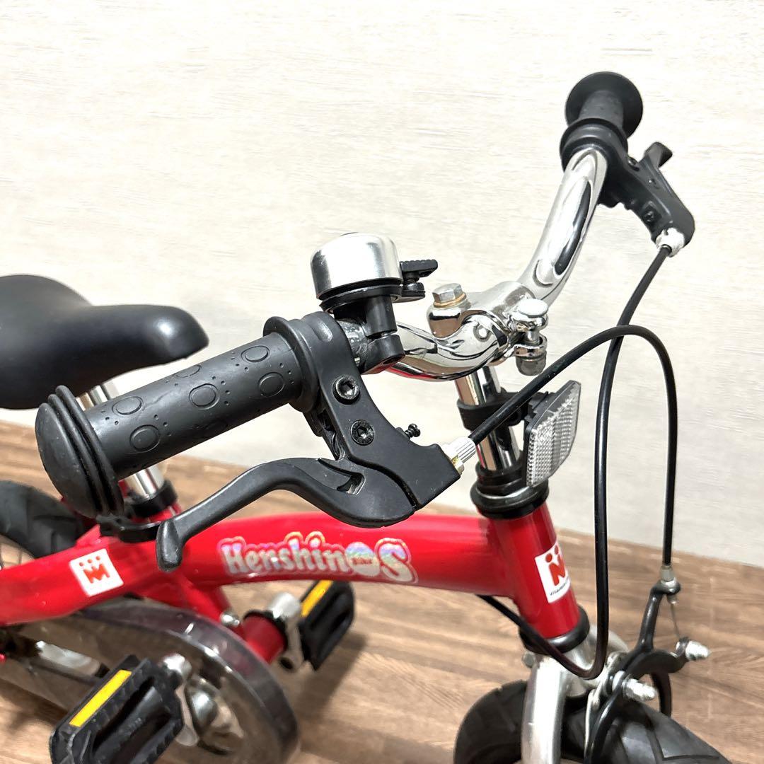 【美品】 へんしんバイクS 10インチ レッド キッズ ストライダー　虫ゴム新品