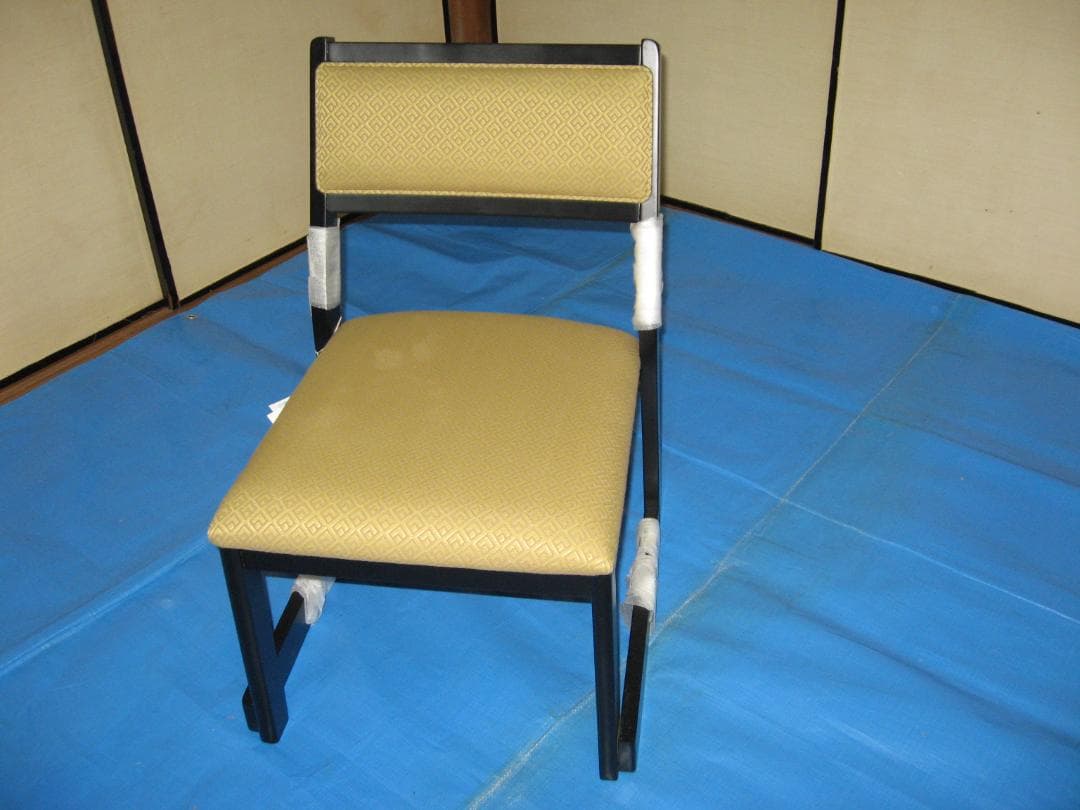 満月さん専用 低座椅子 古紋(未使用品)12脚 黒木目和机 4台 セット