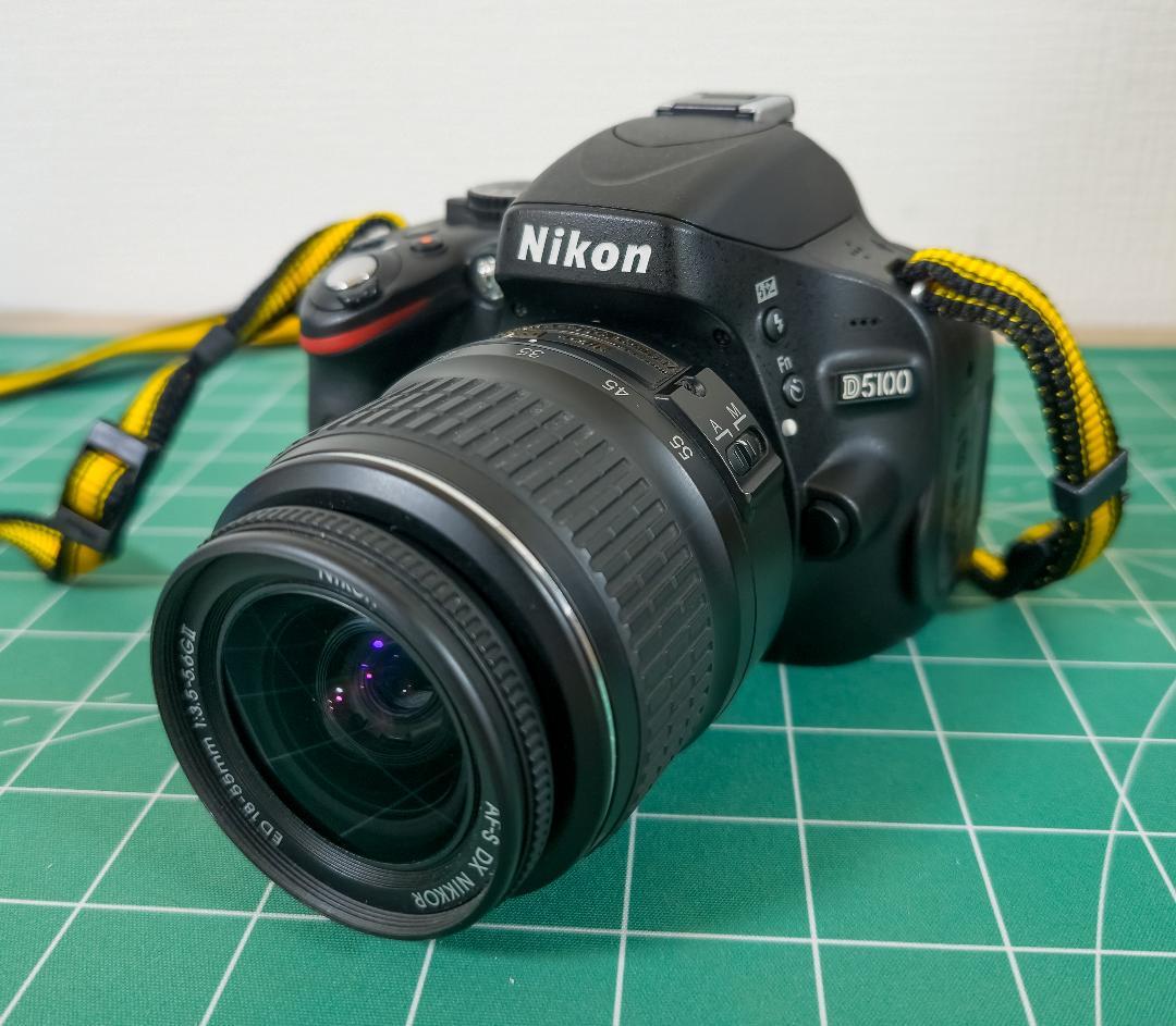 Nikon D5100 AF-S 18-55mm レンズ シャッター数970回
