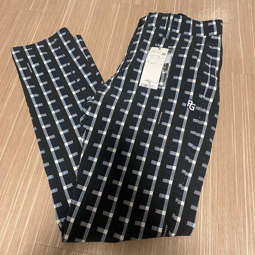 新品タグ付き　パーリーゲイツ　サッカー生地パンツ　サイズM