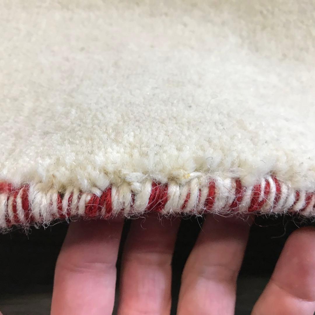 一点限り 201x246cm 3畳 ギャッベ ギャベ ラグ ラグマット 1wh