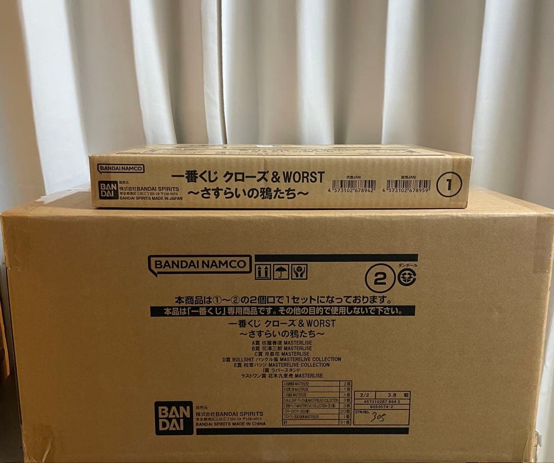 1ロット81点一番くじクローズ&WORSTさすらいの鴉たち販促物くじ券フィギュア