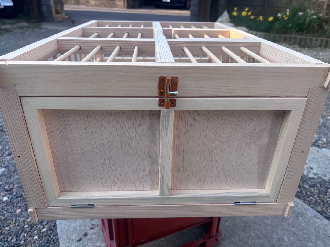 レース鳩用木製放鳩カゴ