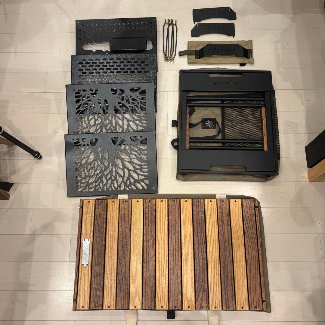 【フルセット】ハレテーブル＋日和（生刷入）＋各プレート＆BX五徳＋プレートケース