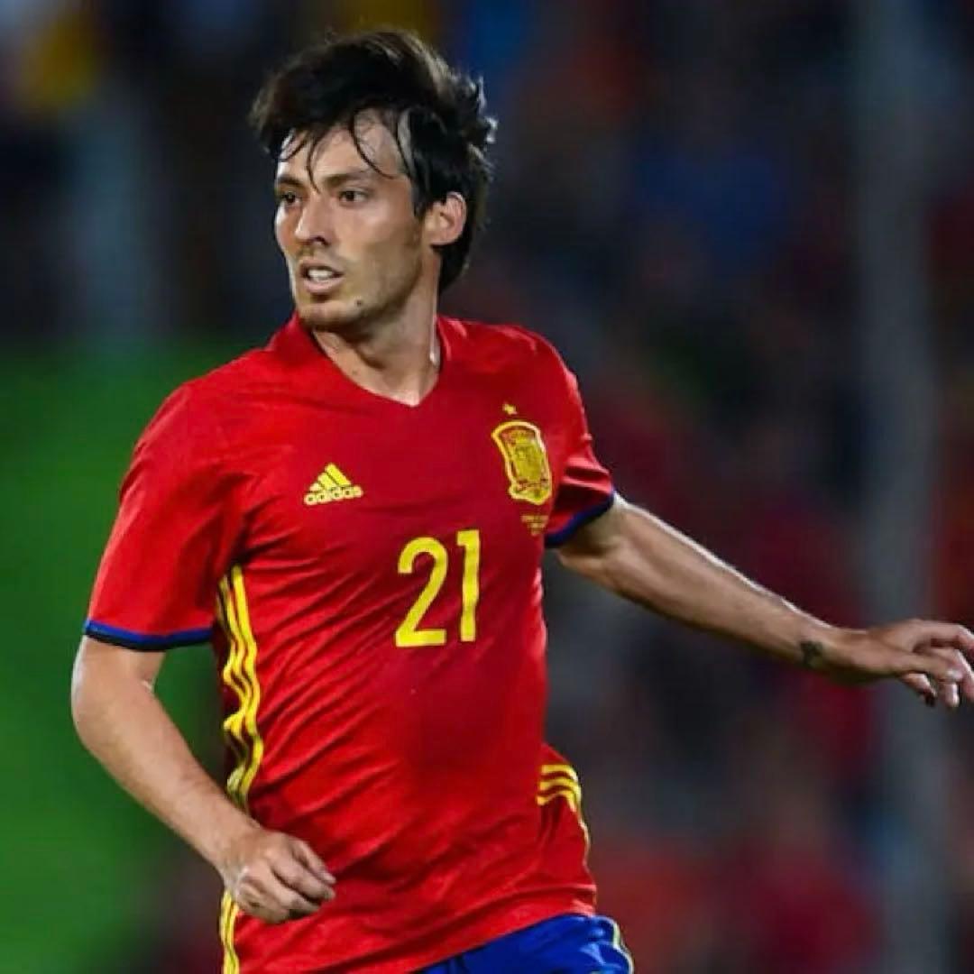 【正規品】ダビド・シルバ スペイン代表M EUROパッチ&マッチデイ