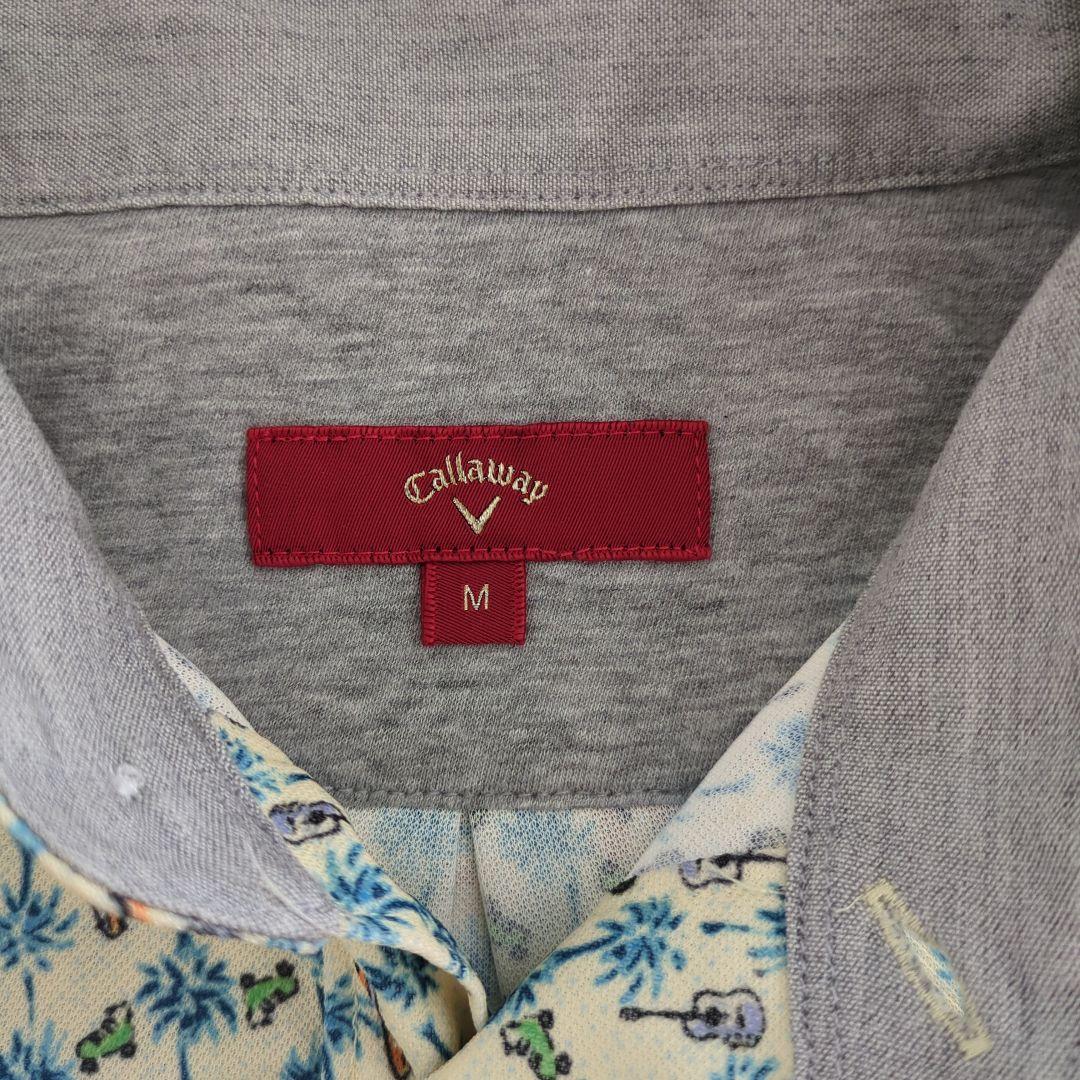 ★美品★Callaway パターン柄ポロシャツ Mサイズ