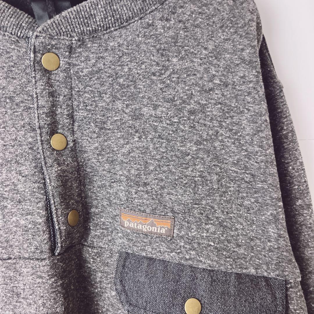 シ*リ様 Patagonia メンズ　裏起毛　スウェット　トレーナー　スナップボ