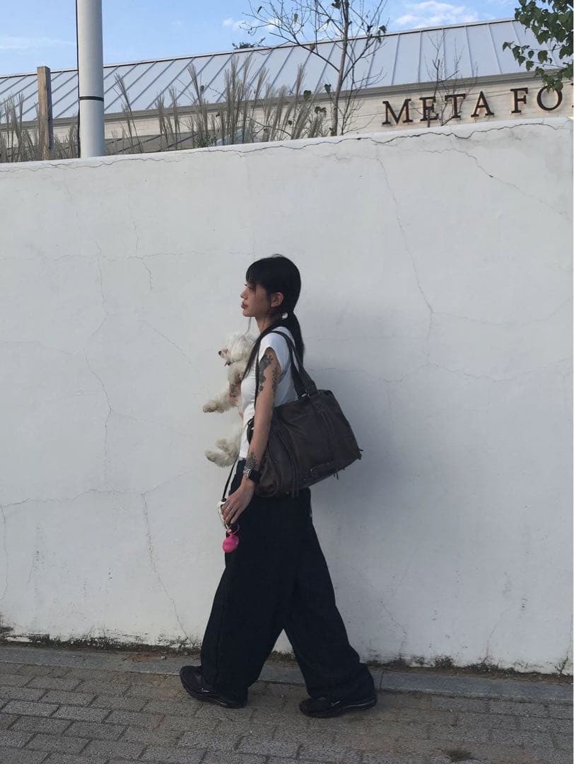 FANCY CLUB ショルダーバッグ グレー