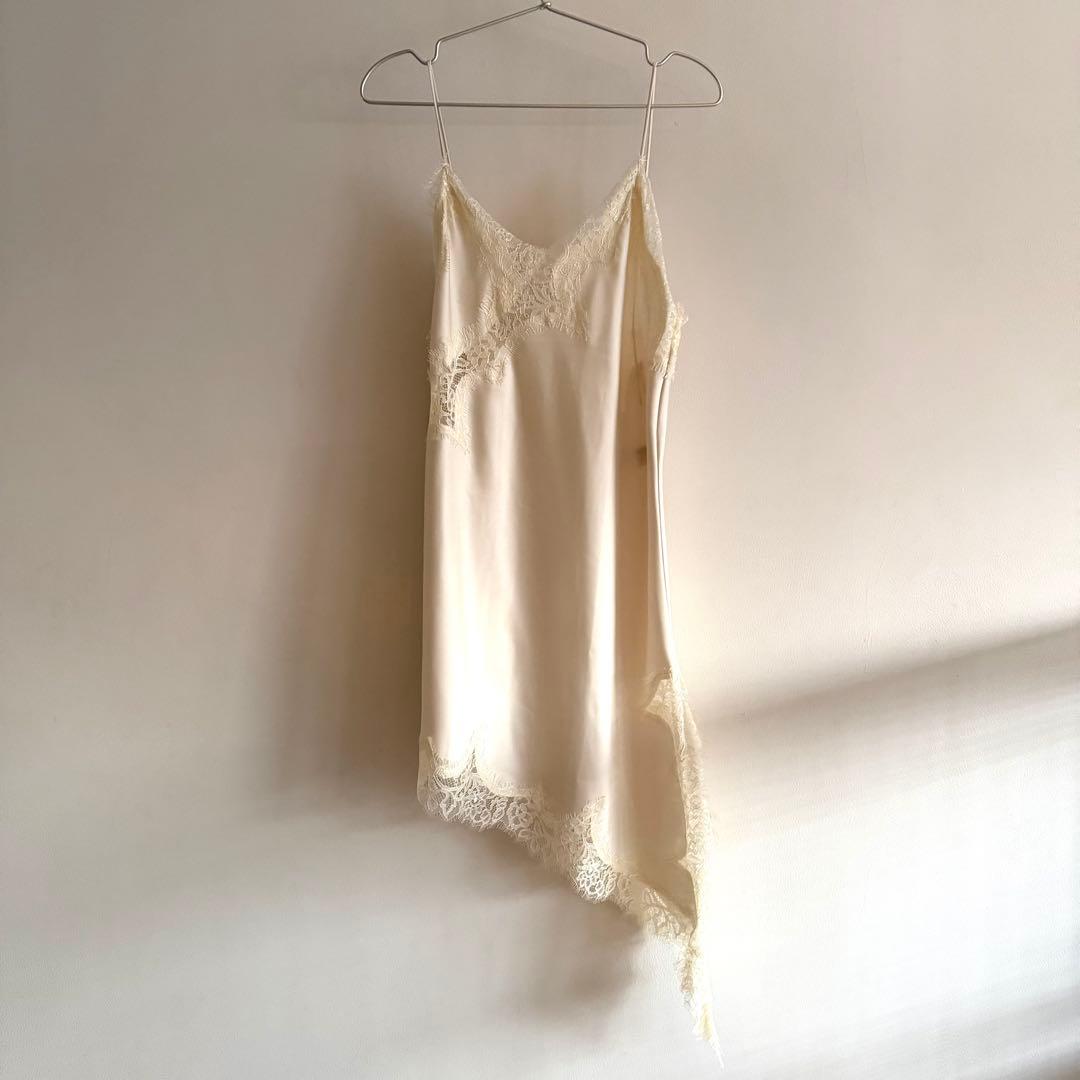 ZARA ザラ M ZW COLLECTION アシンメトリーレースワンピース