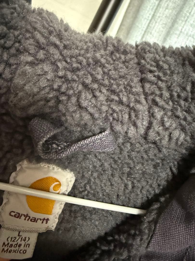 Carhartt フード付きベスト グレー 12/14