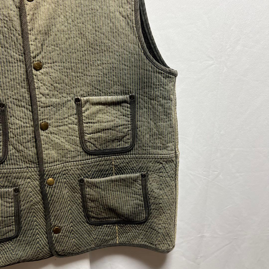 KAPITAL キャピタル　ベスト　裏地ウール　刺子　刺し子　サイズ　4