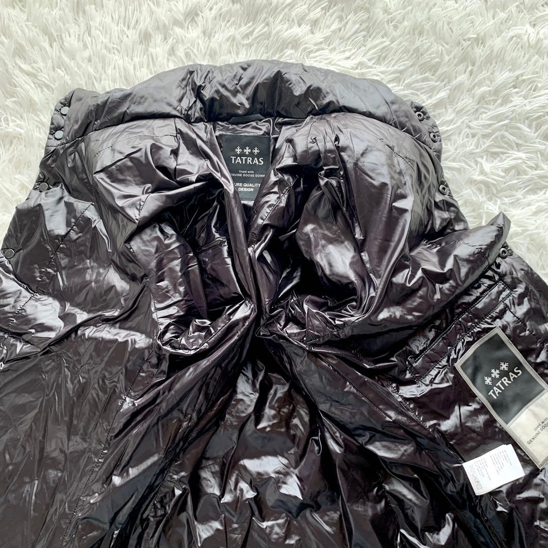 【美品】TATRAS タトラス ダウン ジャケット ワッペン ブラック