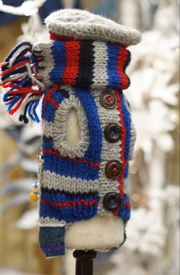 58◆ アーガイルデニムニット【OROKU】　パピリーヒルズ