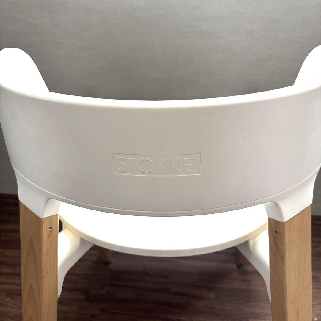 【美品】 STOKKE ステップス ハイチェア ホワイト ベビーチェア