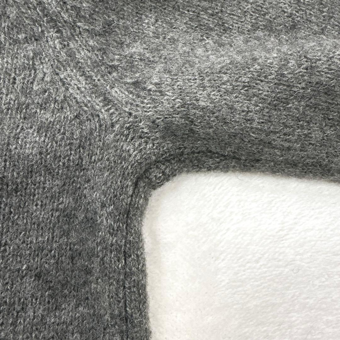 美品 ピッコーネ ヤク カシミヤ ニットカーディガン ハイネック グレー M