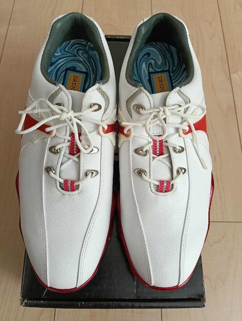 FootJoy ゴルフシューズ DRYJOYS ホワイト/レッド　25.5cm