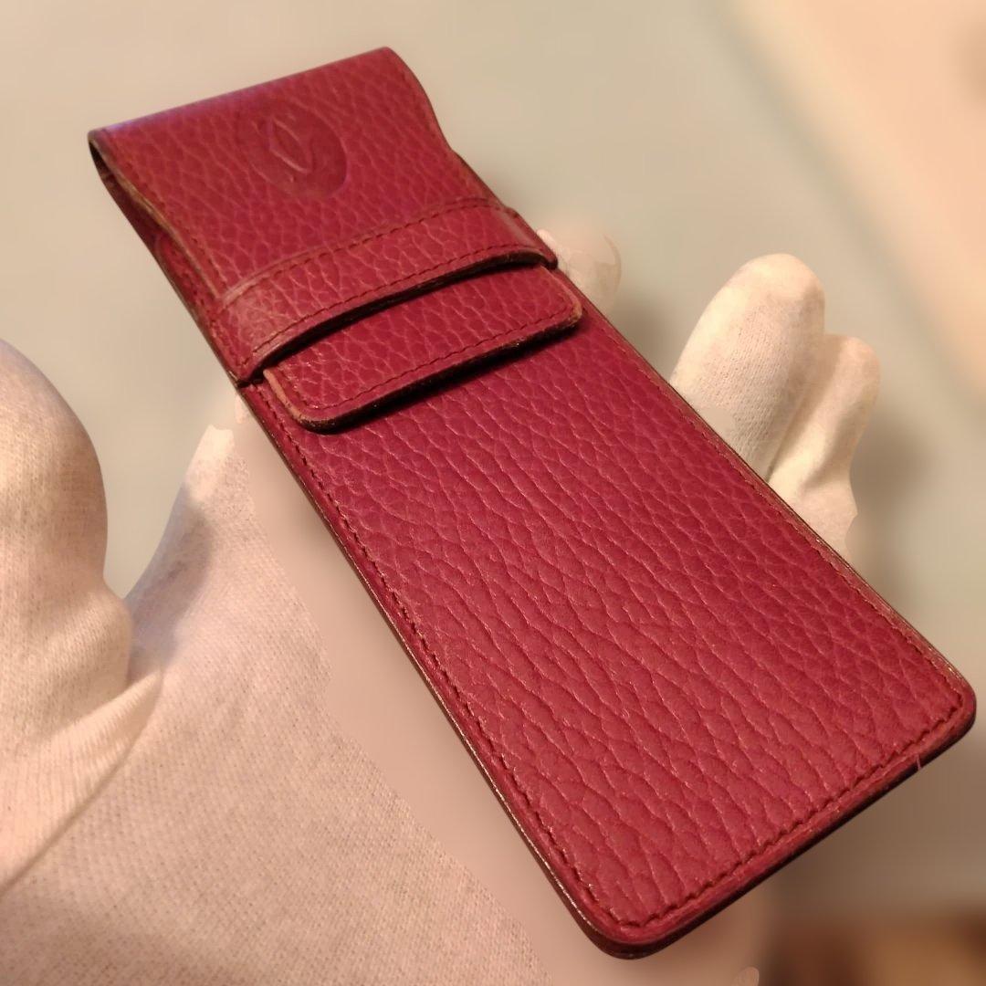 お値下げ　カルティエ　本革ペンケース　箱付き