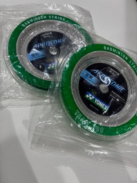 YONEX AEROSONIC TEAM 100ｍ×2個 バドミントンストリング