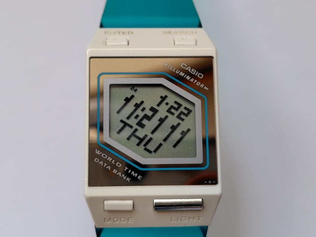 カシオ ペラ FS-00 スカイブルー　動作品　電池交換済み　全体的にきれい